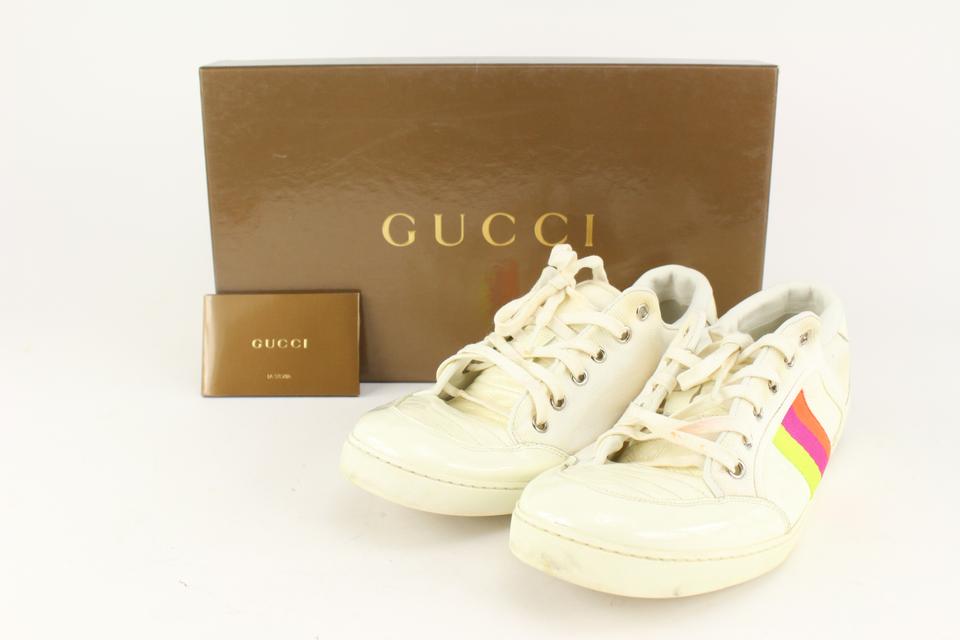 GenesinlifeShops Suriname - Yellow no gucci symbol badge from featuring a  pin fastening - White 'Screener Trainer' platform sneakers Gucci